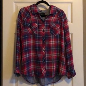 Rails button up top size large